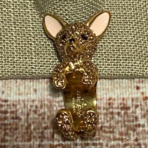 Kate Spade HAUTE STUFF Chihuahua Statement Ring - Picture 4 of 9